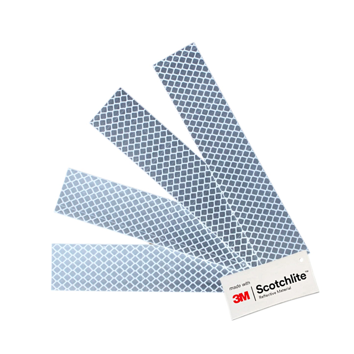 Reflective Diamond Grade Sticker Strips | 4 Pack