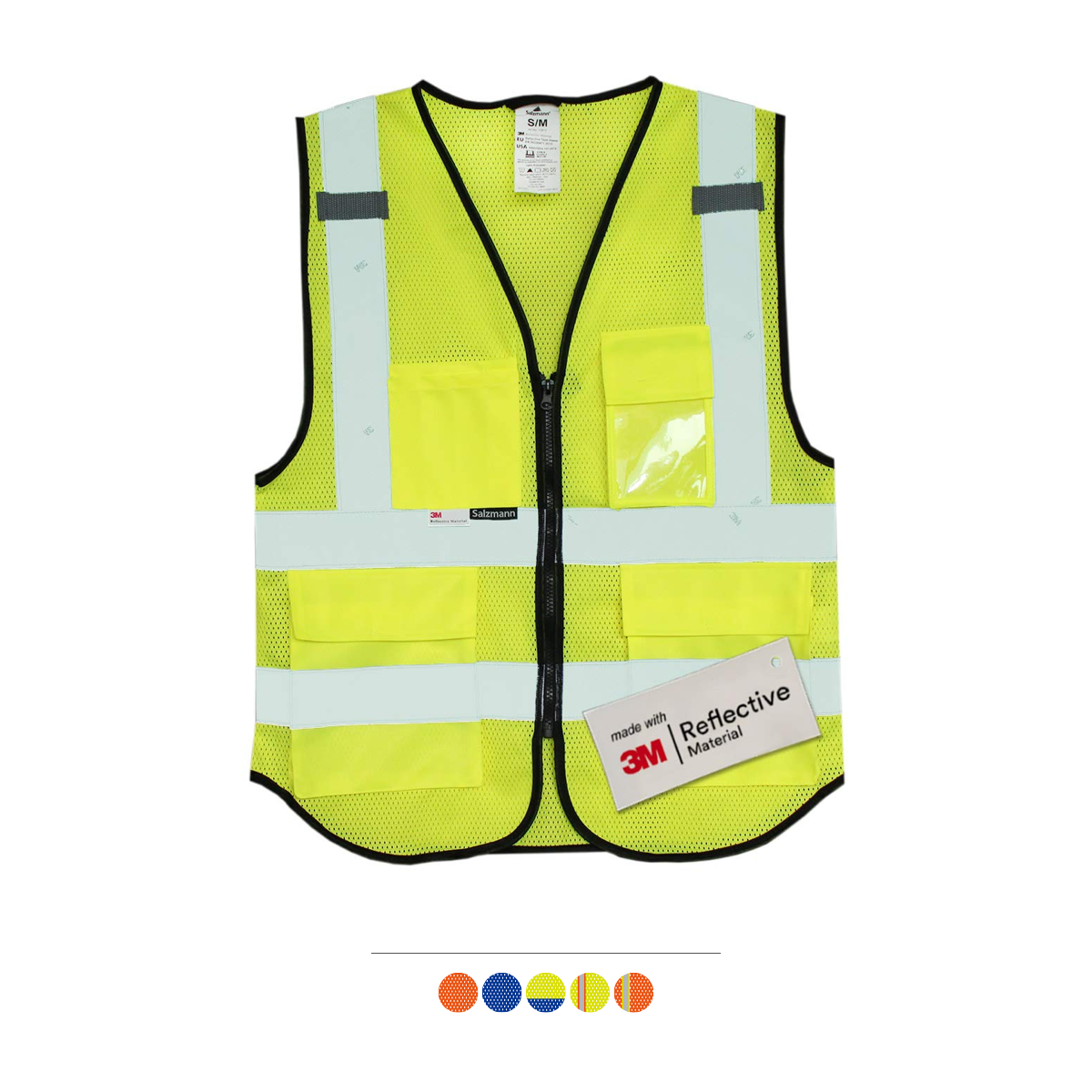 Hi Vis Mesh Multi-Pocket Vests