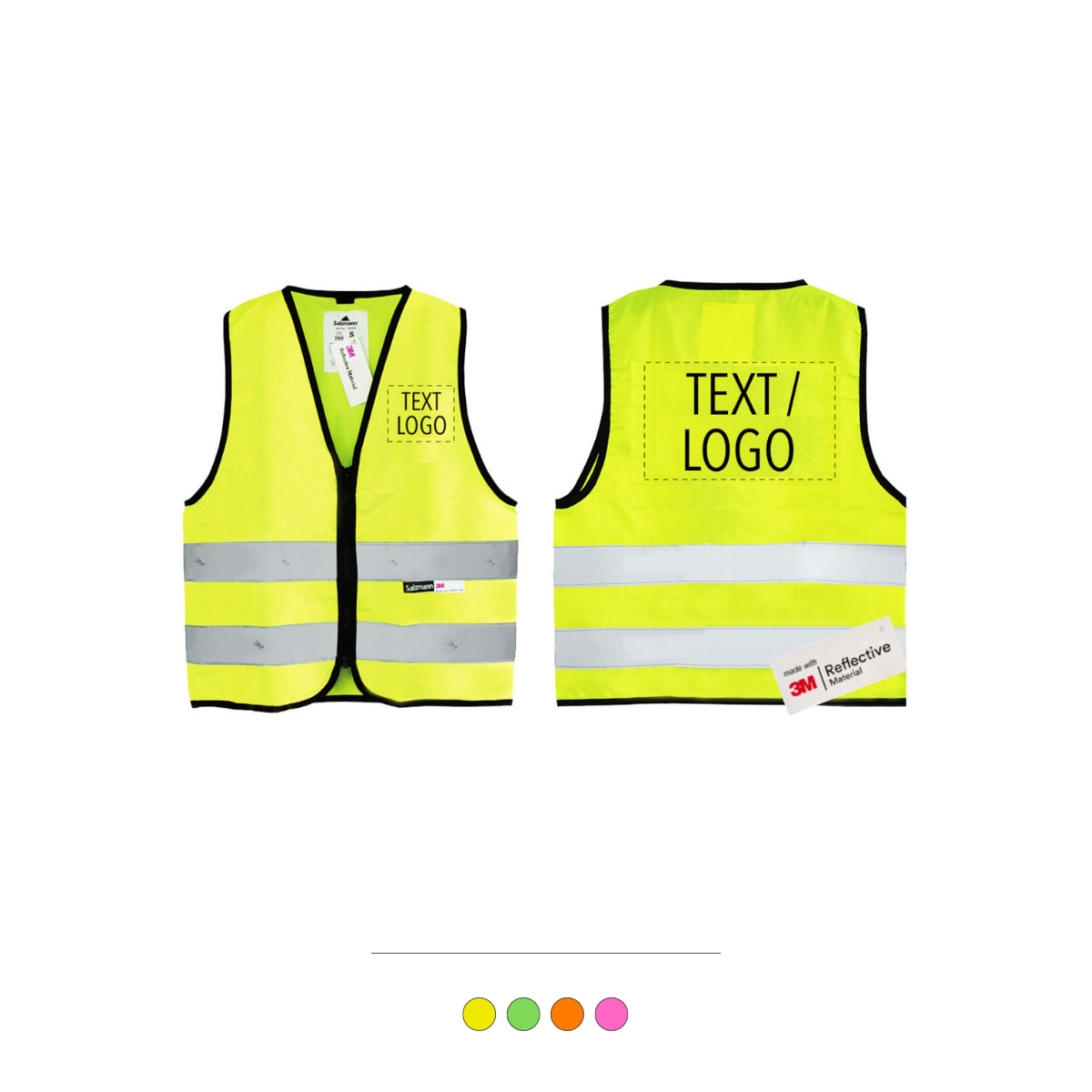 Hi vis vest with 2025 company logo
