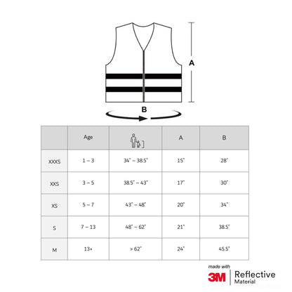 Full Reflective Silver Vest | Kids
