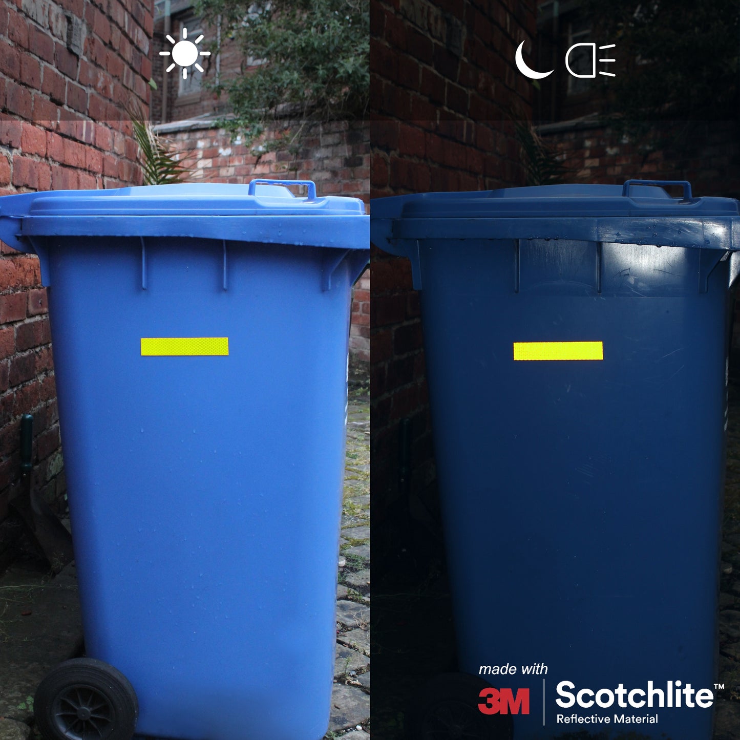 Reflective Diamond Grade Sticker Strips | 4 Pack