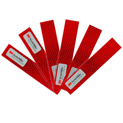 Reflective Diamond Grade Sticker Strips | 6 Pack