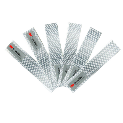 Reflective Diamond Grade Sticker Strips | 6 Pack