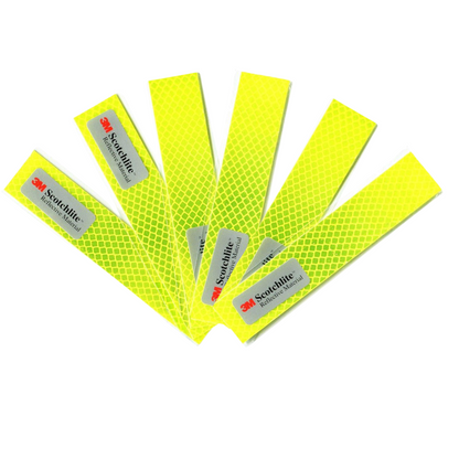 Reflective Diamond Grade Sticker Strips | 6 Pack