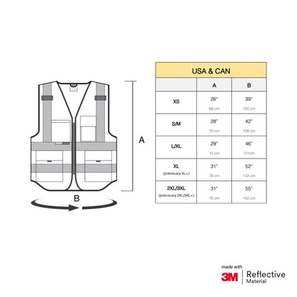 Hi Vis Multi-Pocket Vest with Custom Print