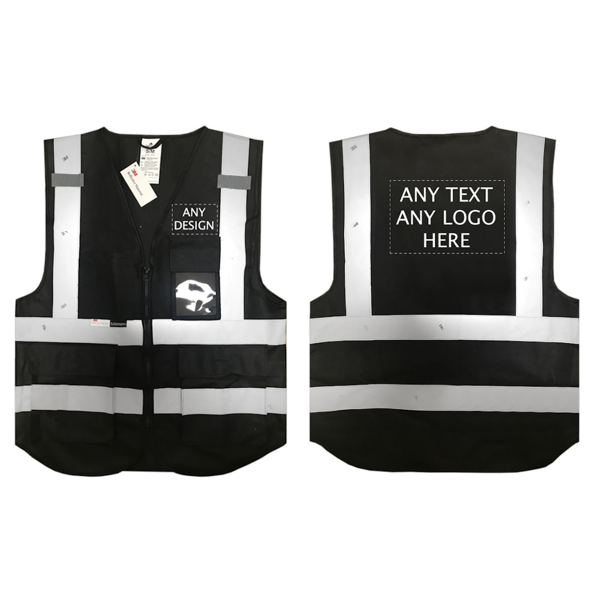 Hi Vis Multi-Pocket Vest with Custom Print