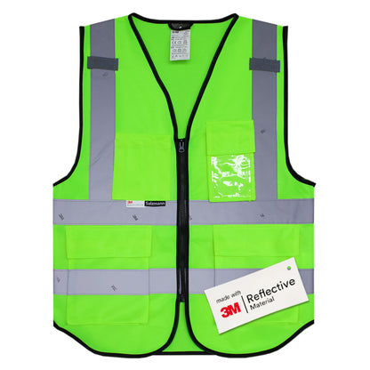 Front of Green high vis vest