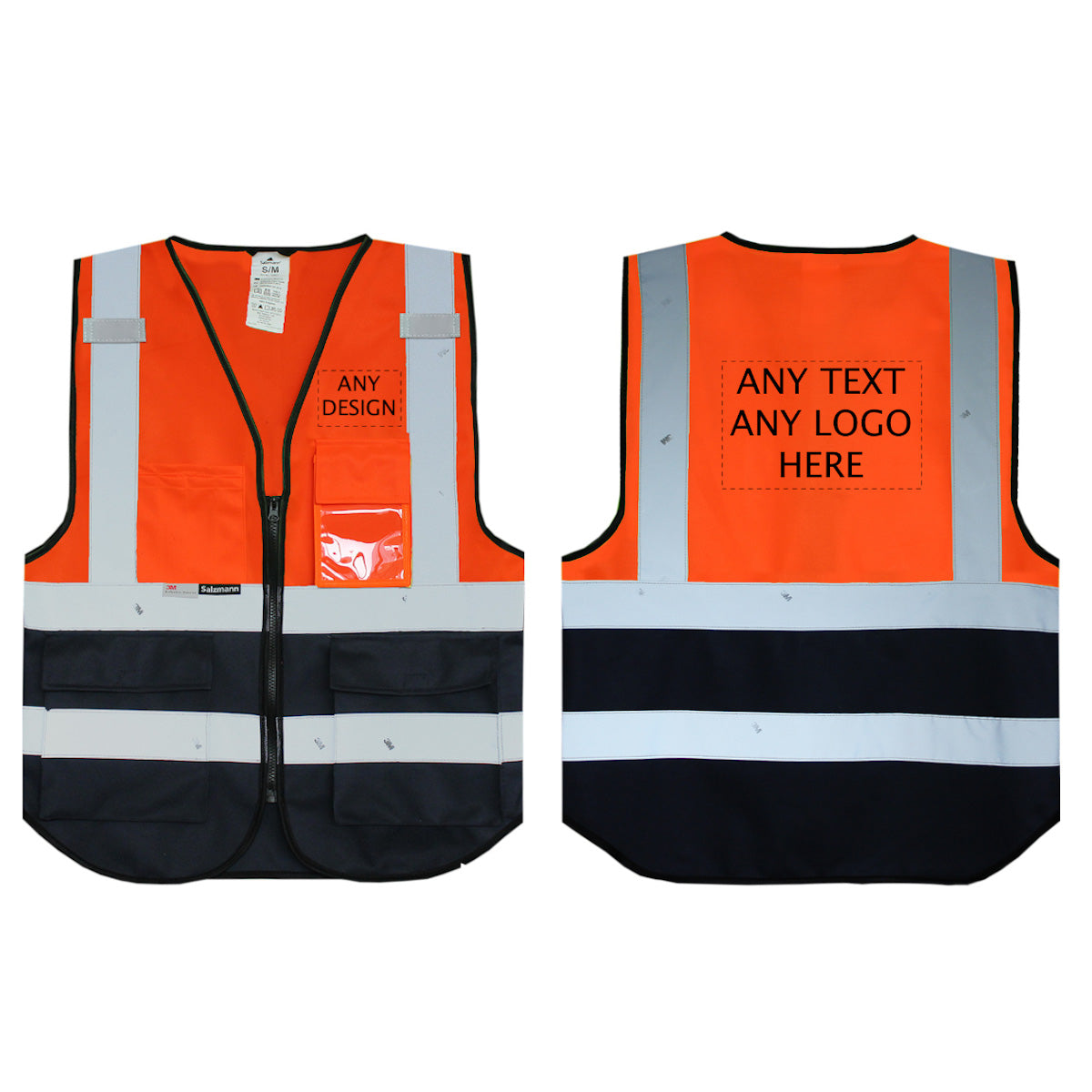 Hi Vis Multi-Pocket Vest with Custom Print