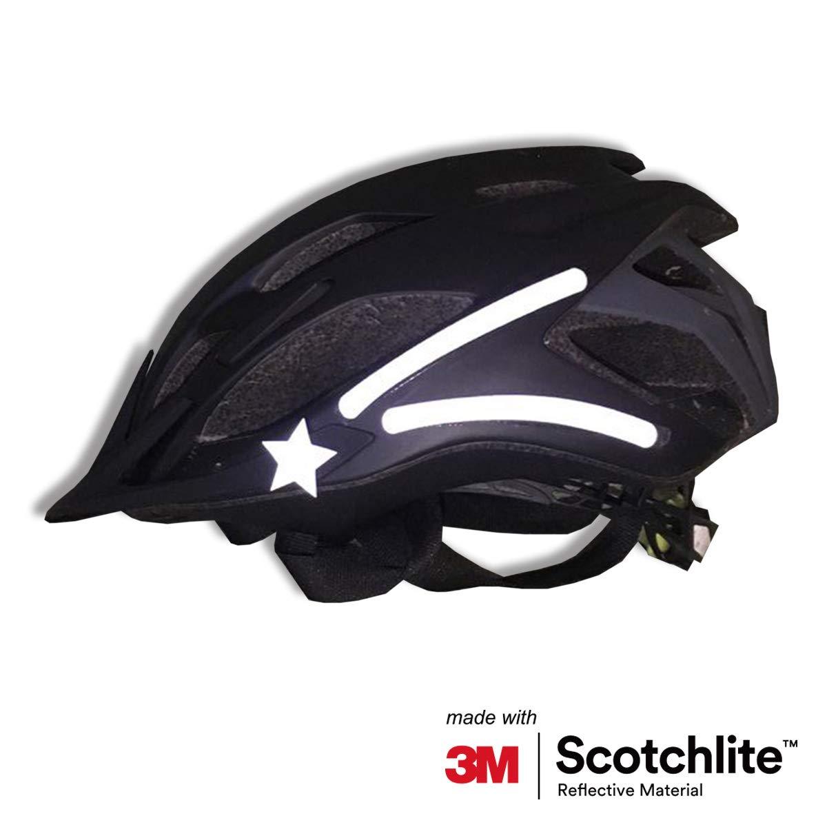 bike helmet glue Salzmann Hi-Vis Reflective Stickers | 3 Colors & 3 Designs
