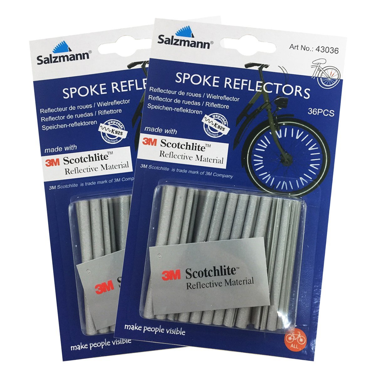Salzmann Réflecteurs pour poussettes, vélos et vêtements - Fabriqués en Scotchlite 3M (2 pièces Salzmann Réflecteurs pour poussettes, vélos et vêtements - Fabriqués en Scotchlite 3M (2 pièces