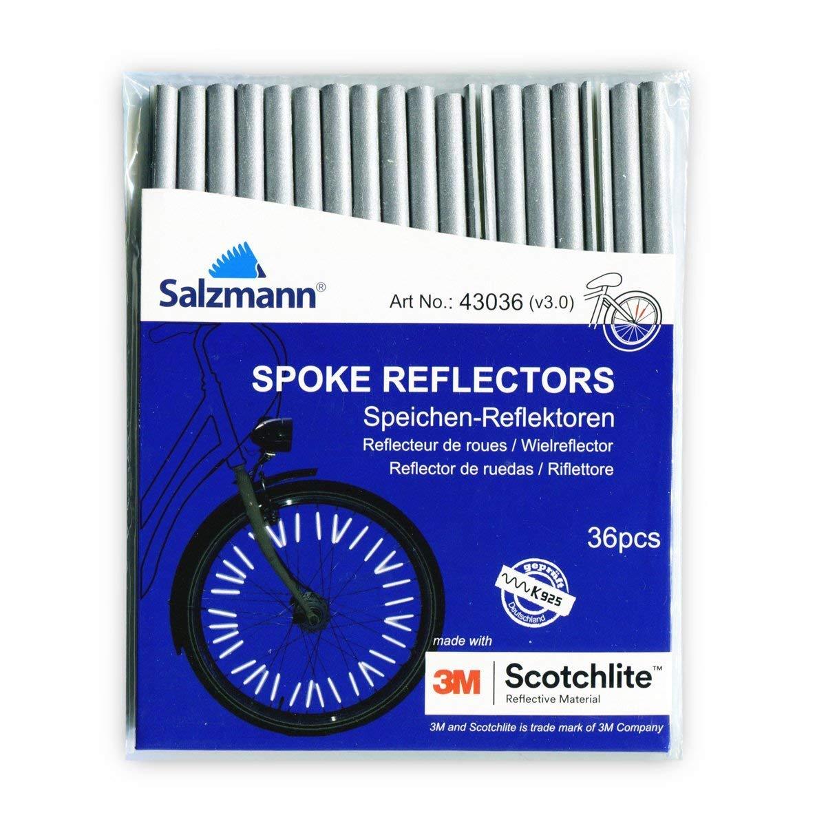 Spoke reflectors in the packaging.