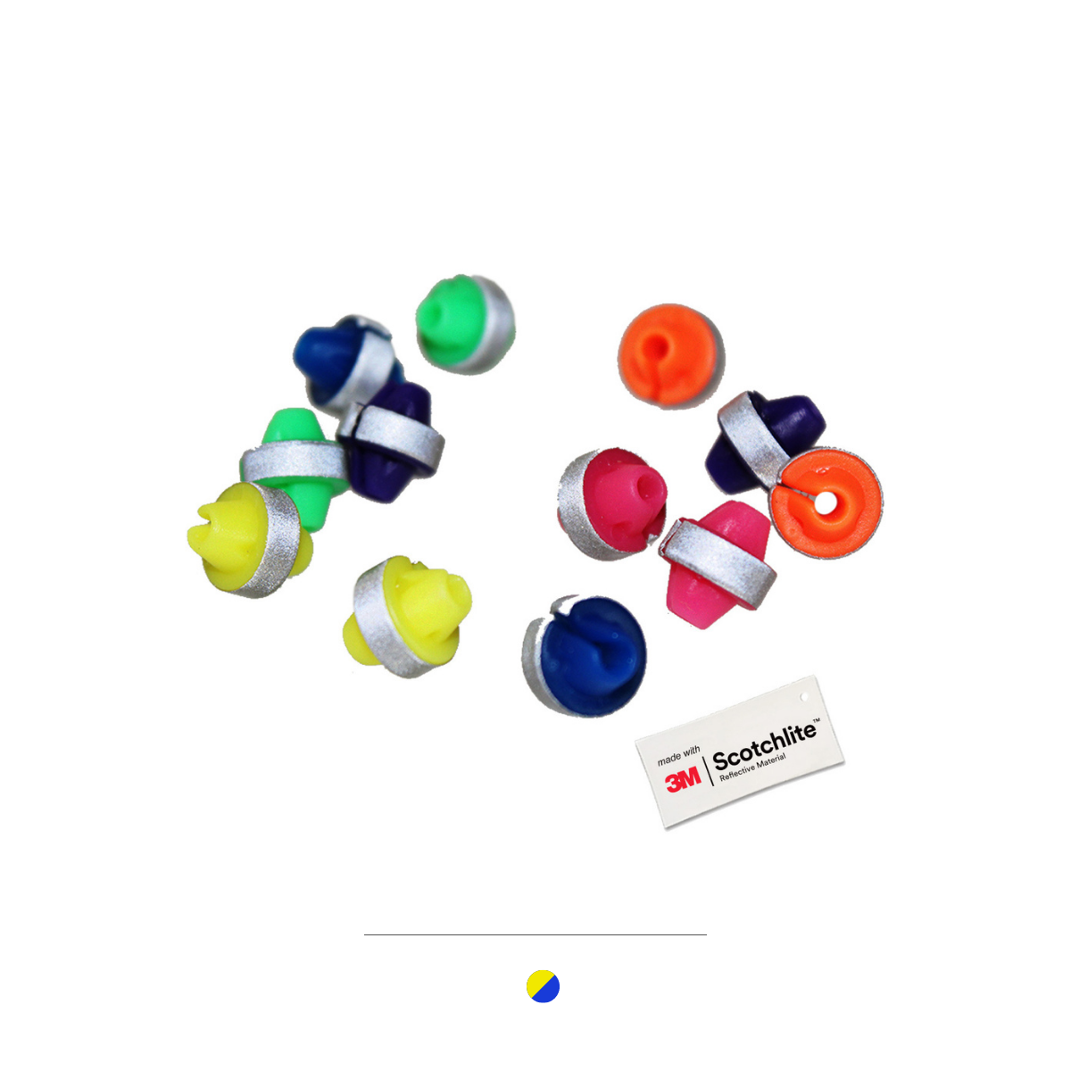 Colorful Reflective Spoke Beads